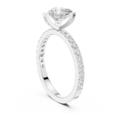 0.42 CT Heart shape Lab Grown Diamond Ring | WOKE