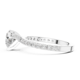 0.42 CT Heart shape Lab Grown Diamond Ring | WOKE