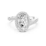 2.28 CT Oval & Round Lab Grown Diamond Ring | WOKE