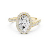 2.28 CT Oval & Round Lab Grown Diamond Ring | WOKE