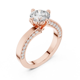 1.962 CT Round Lab Grown Diamond Ring | WOKE