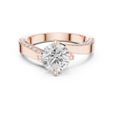 1.962 CT Round Lab Grown Diamond Ring | WOKE