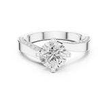 1.962 CT Round Lab Grown Diamond Ring | WOKE