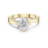 1.962 CT Round Lab Grown Diamond Ring | WOKE