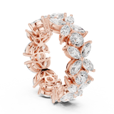2.1 CT Marquise &  Round Lab Grown Diamond Ring | WOKE