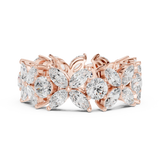 2.1 CT Marquise &  Round Lab Grown Diamond Ring | WOKE