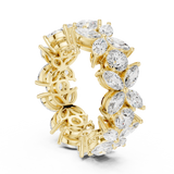2.1 CT Marquise &  Round Lab Grown Diamond Ring | WOKE