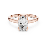 1.4 CT Oval Lab Grown Diamond Ring | WOKE