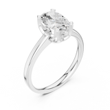 1.4 CT Oval Lab Grown Diamond Ring | WOKE