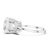 3.874 CT Baguette Pear & Round Lab Grown Diamond Ring | WOKE