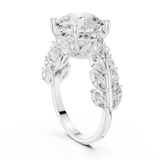 4.15 CT Marquise & Round Lab Grown Diamond Ring | WOKE