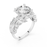 4.15 CT Marquise & Round Lab Grown Diamond Ring | WOKE