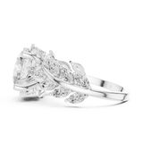 4.15 CT Marquise & Round Lab Grown Diamond Ring | WOKE