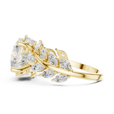 4.15 CT Marquise & Round Lab Grown Diamond Ring | WOKE