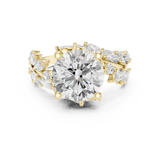 4.15 CT Marquise & Round Lab Grown Diamond Ring | WOKE