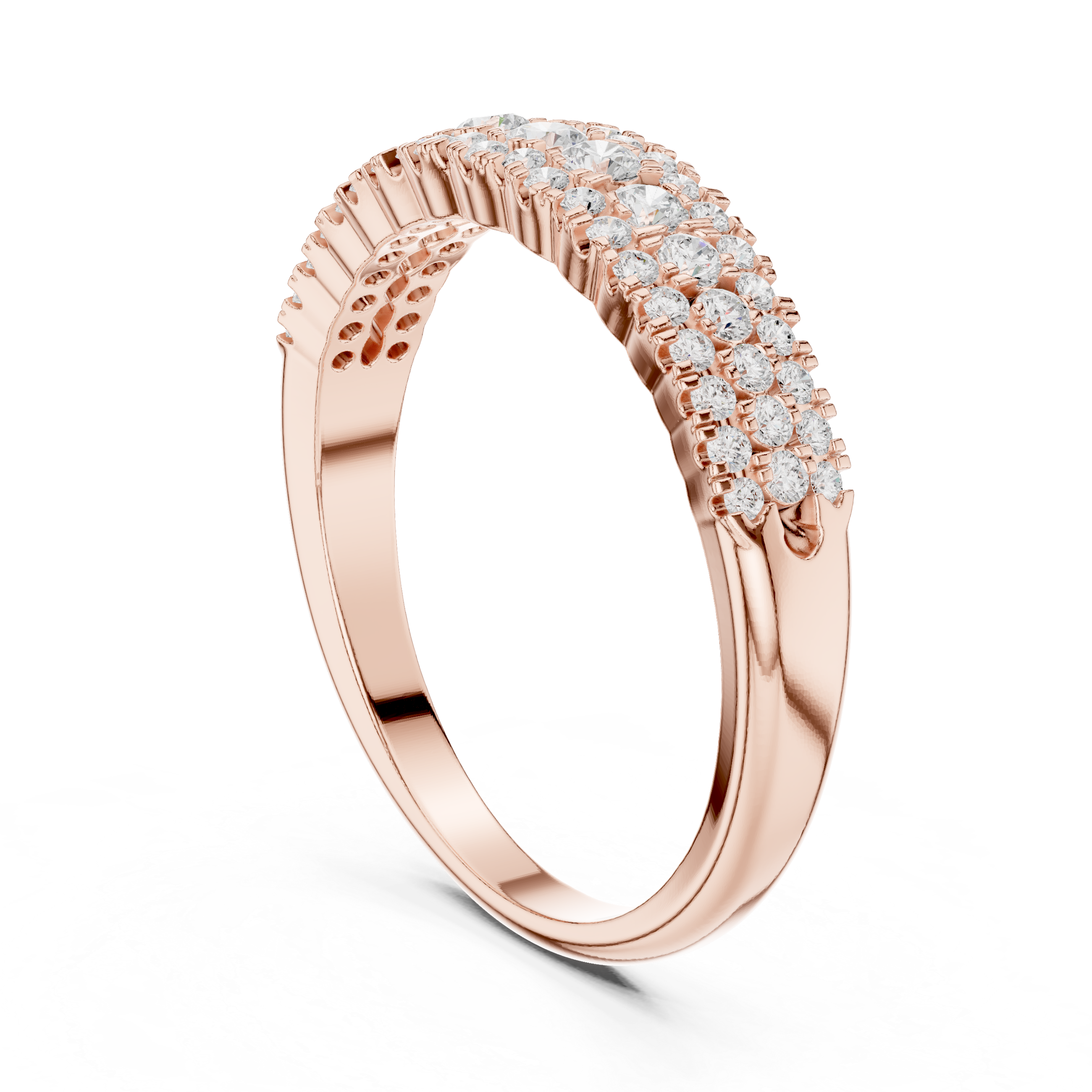 0.432 CT  Round Lab Grown Diamond Ring | WOKE