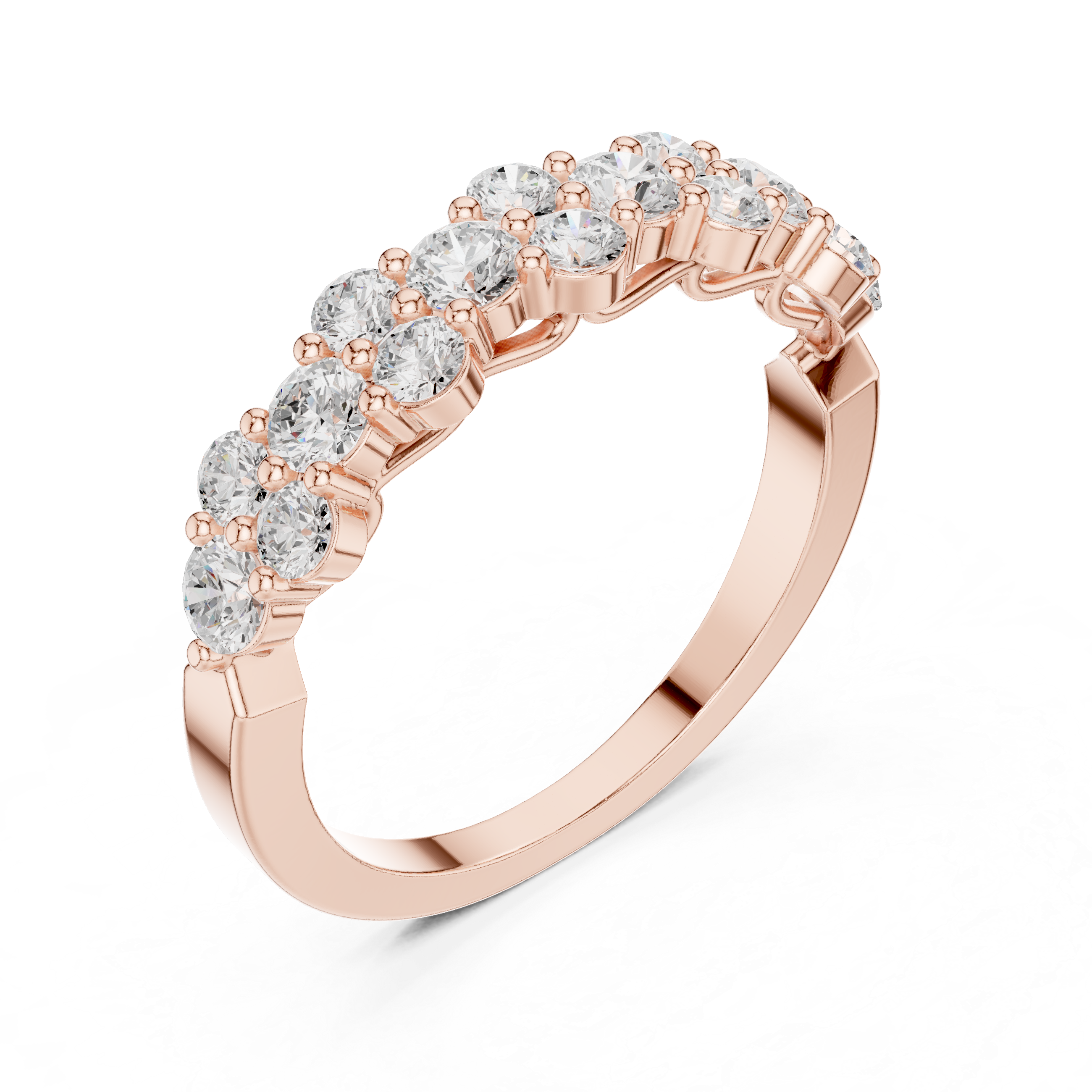 0.93 CT Round Lab Grown Diamond Ring | WOKE