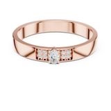 0.032 CT Oval &  Round Lab Grown Diamond Ring | WOKE
