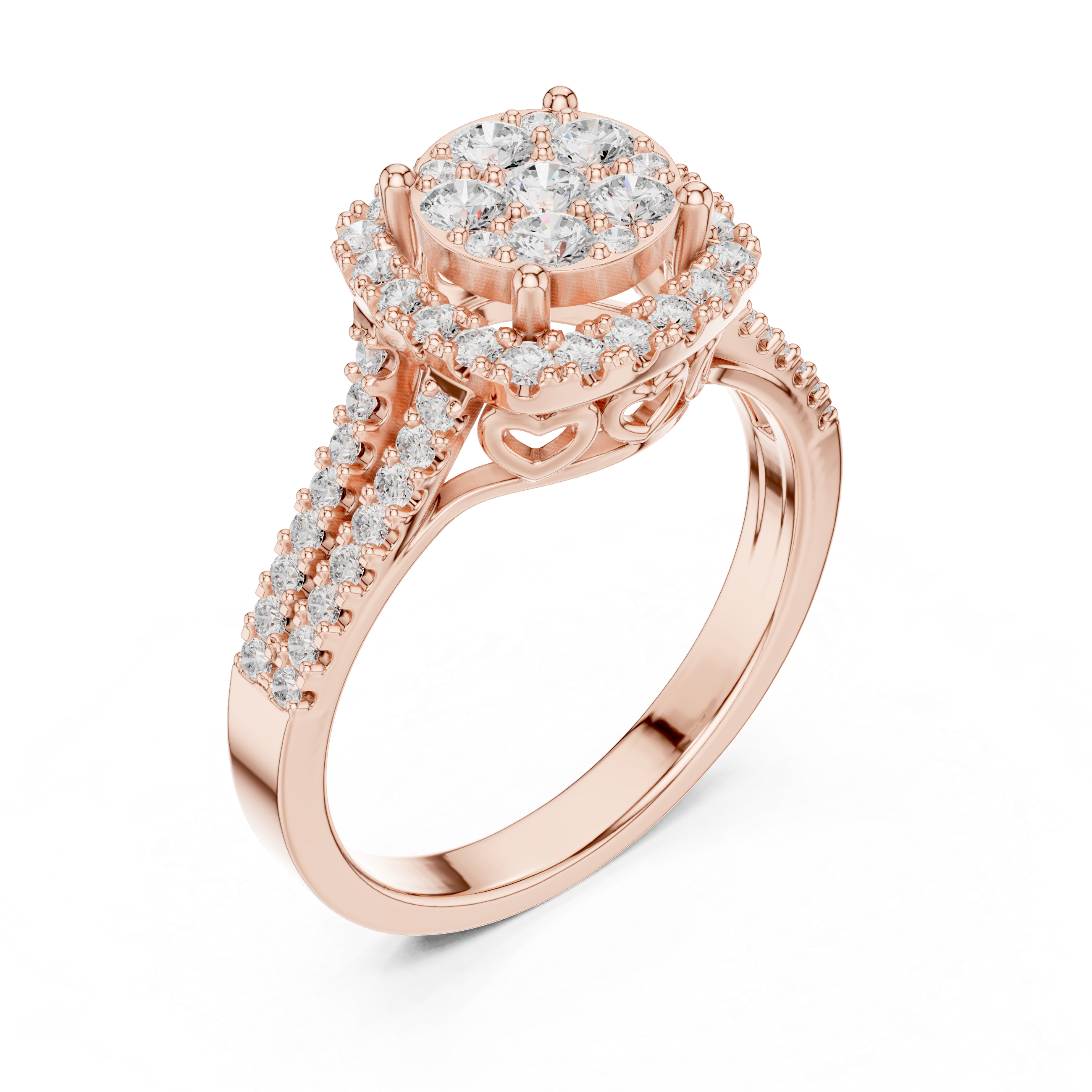0.816 CT Round Lab Grown Diamond Ring | WOKE