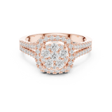 0.816 CT Round Lab Grown Diamond Ring | WOKE
