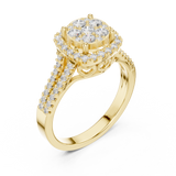 0.816 CT Round Lab Grown Diamond Ring | WOKE