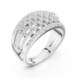 0.888 CT Round Lab Grown Diamond Ring | WOKE