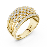 0.888 CT Round Lab Grown Diamond Ring | WOKE