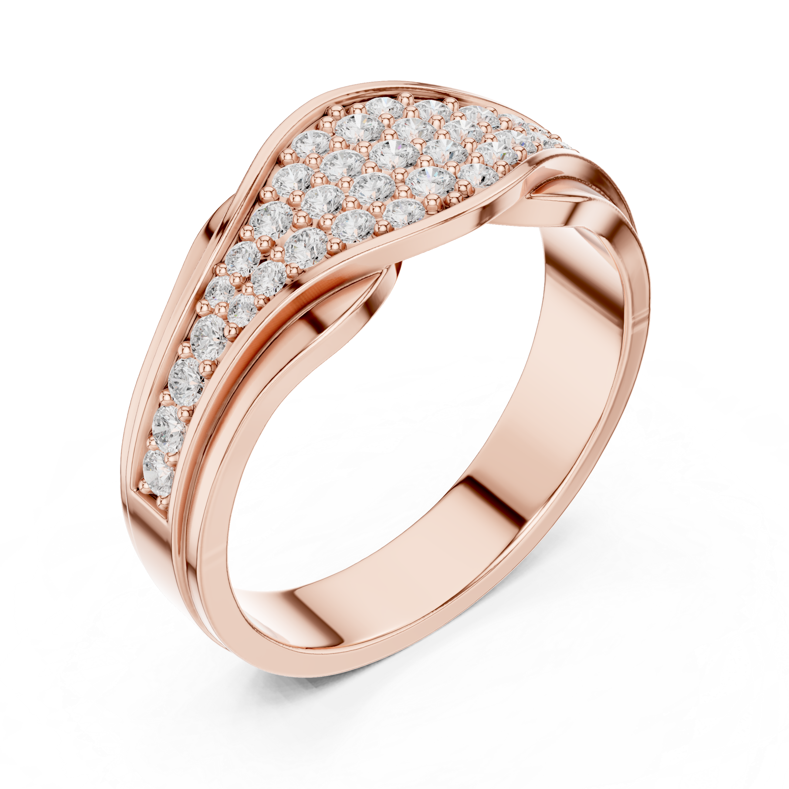 0.466 CT Round Lab Grown Diamond Ring | WOKE