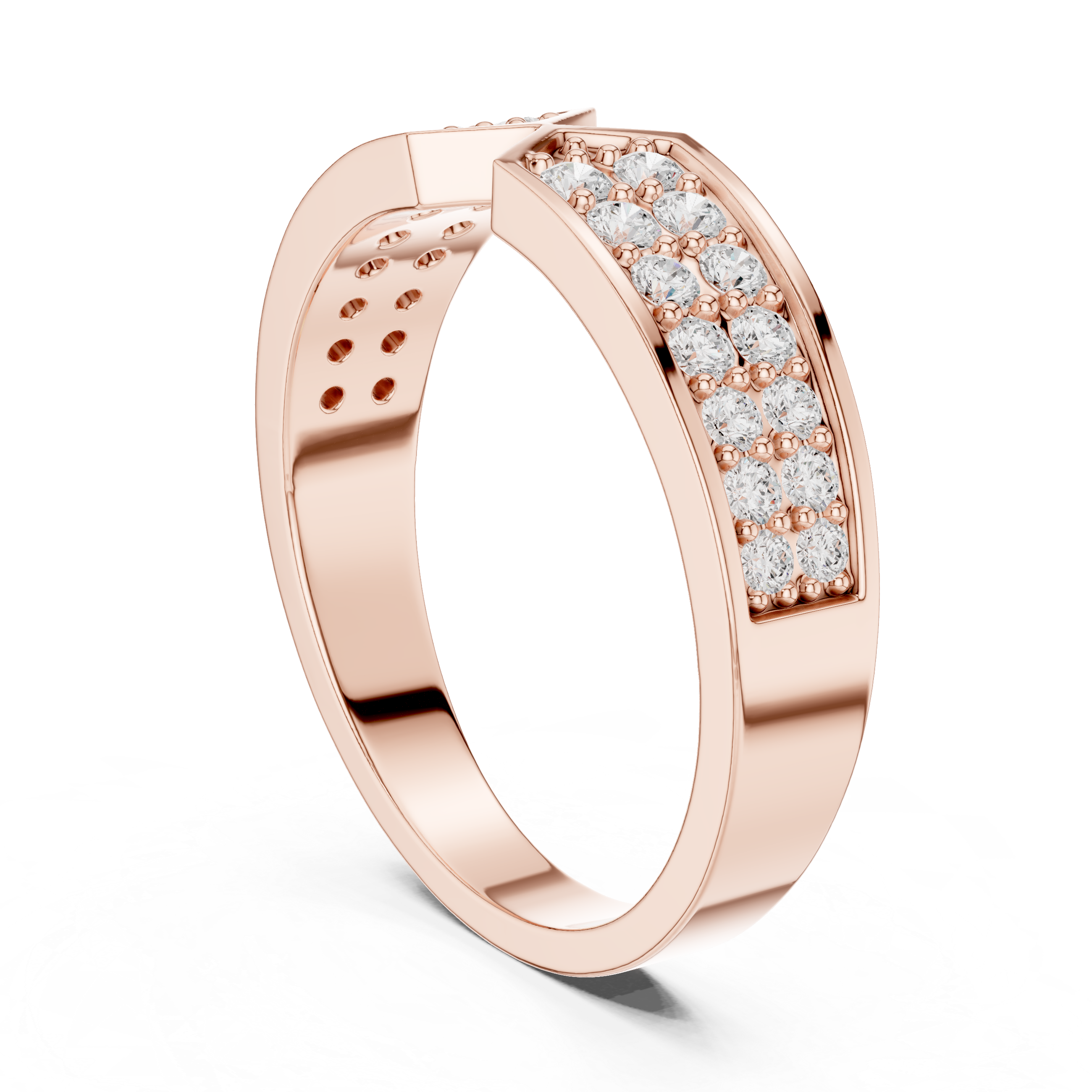 0.502 CT Round Lab Grown Diamond Ring | WOKE