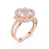 0.706 CT Round Lab Grown Diamond Ring | WOKE