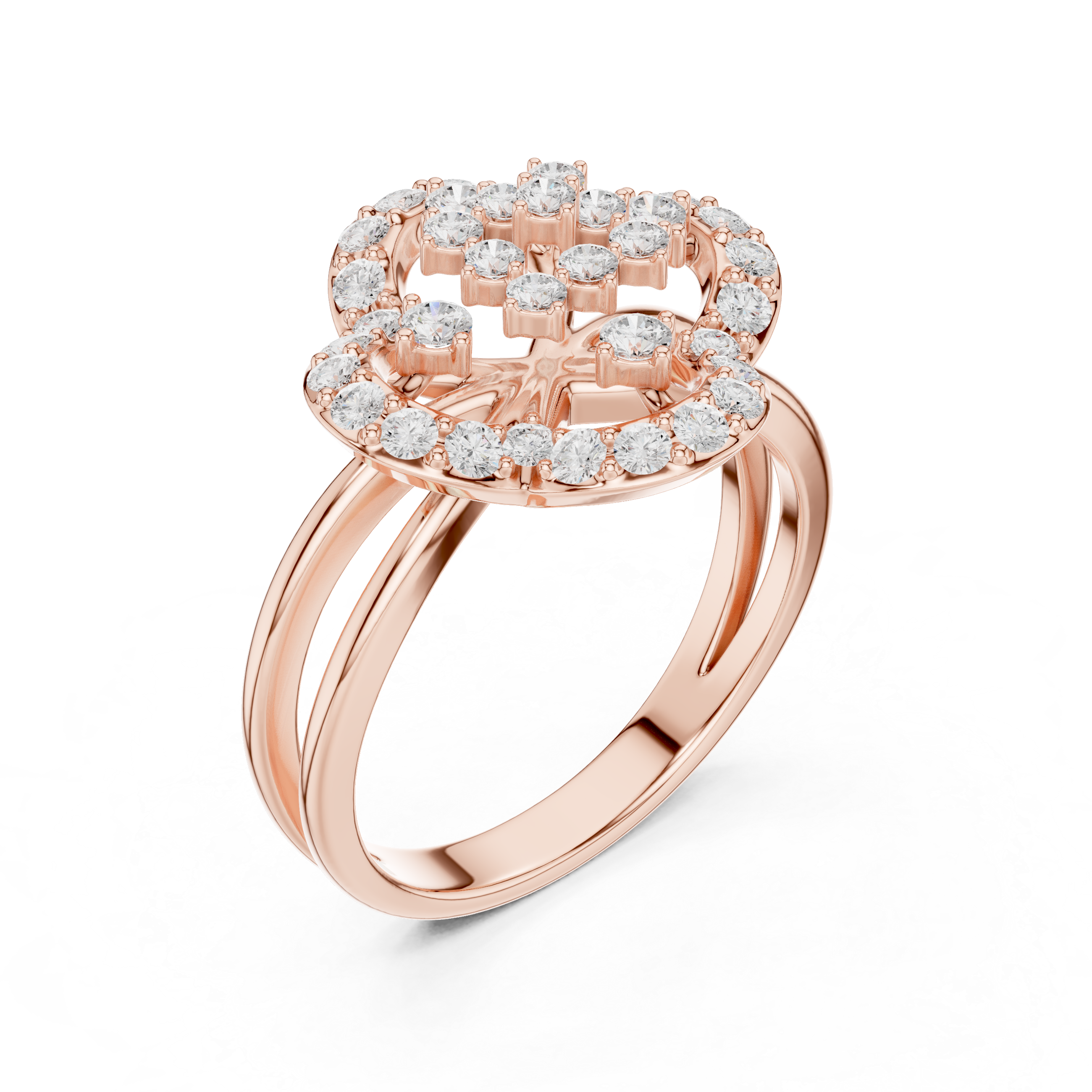 0.706 CT Round Lab Grown Diamond Ring | WOKE