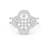 0.706 CT Round Lab Grown Diamond Ring | WOKE