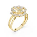 0.706 CT Round Lab Grown Diamond Ring | WOKE