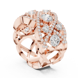 3.222 CT Round Lab Grown Diamond Ring | WOKE