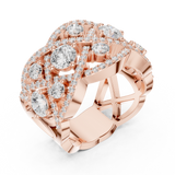 3.222 CT Round Lab Grown Diamond Ring | WOKE