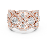 3.222 CT Round Lab Grown Diamond Ring | WOKE
