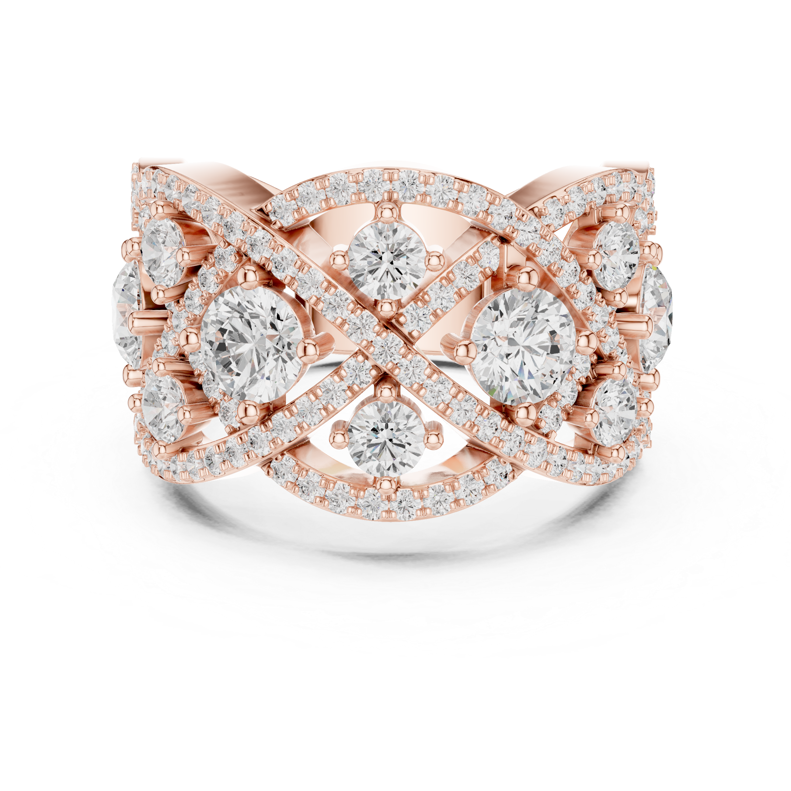 3.222 CT Round Lab Grown Diamond Ring | WOKE