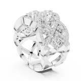 3.222 CT Round Lab Grown Diamond Ring | WOKE