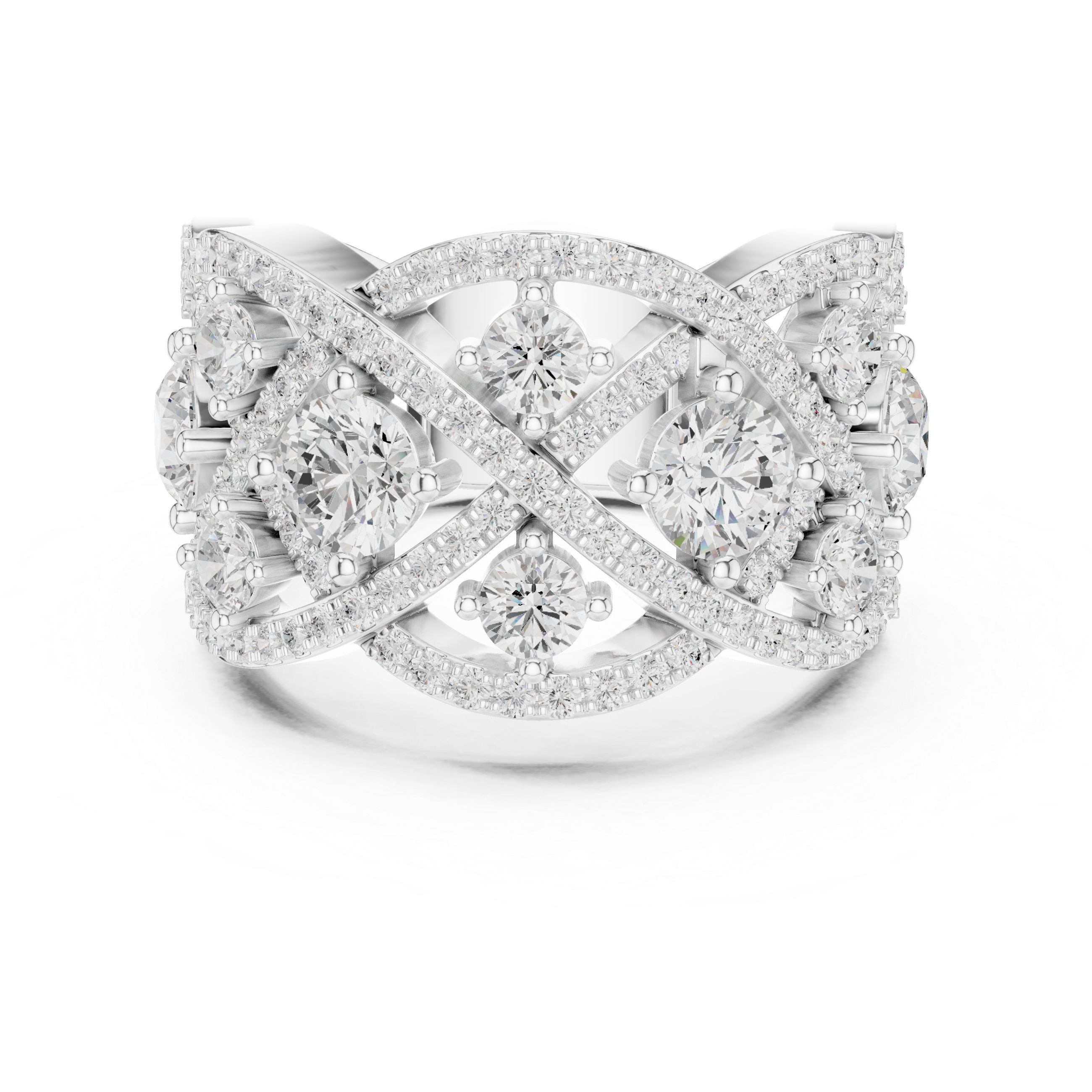 3.222 CT Round Lab Grown Diamond Ring | WOKE