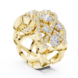 3.222 CT Round Lab Grown Diamond Ring | WOKE