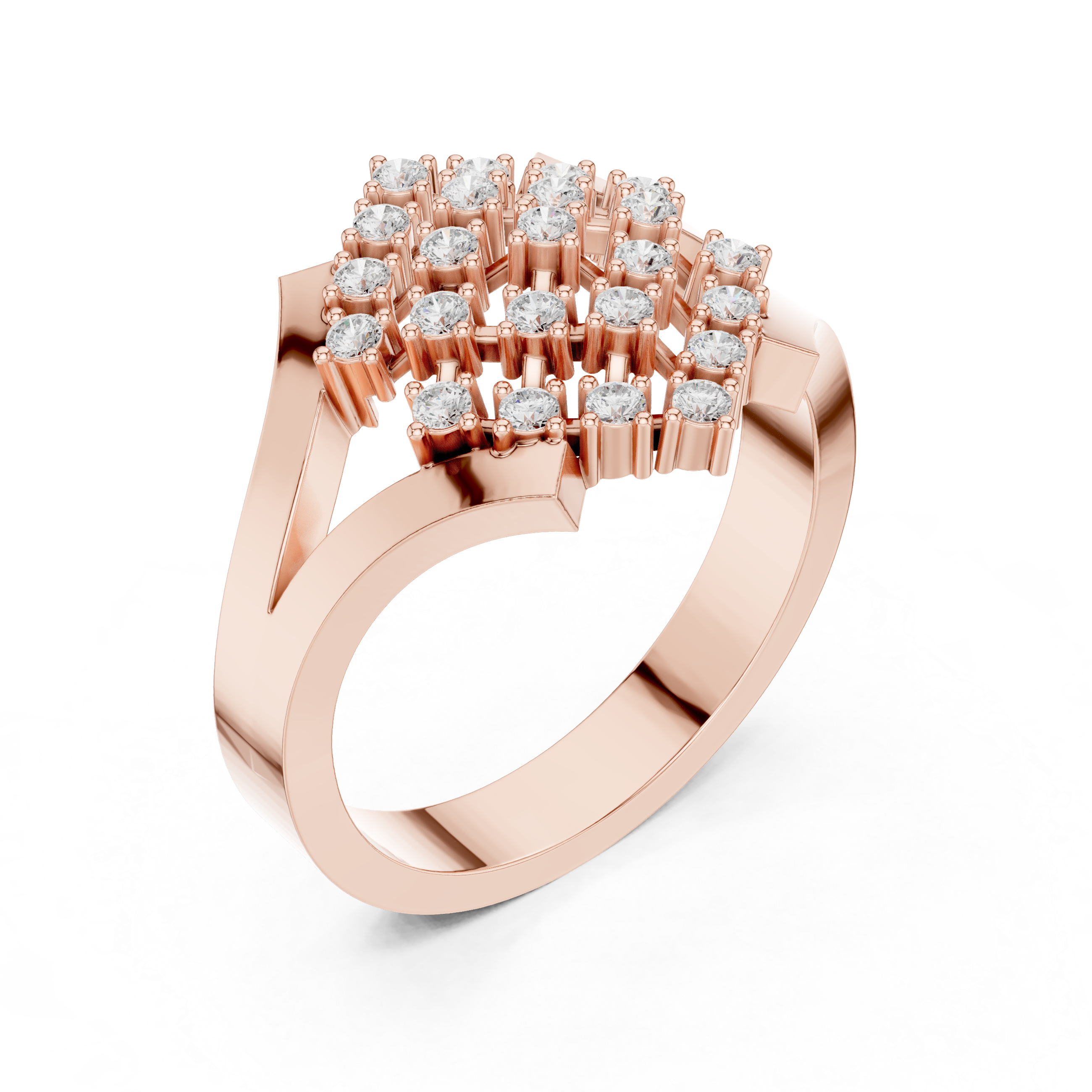 0.414 CT Round Lab Grown Diamond Ring | WOKE