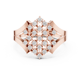 0.414 CT Round Lab Grown Diamond Ring | WOKE