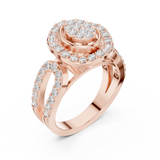 1.04 CT Round Lab Grown Diamond Ring | WOKE