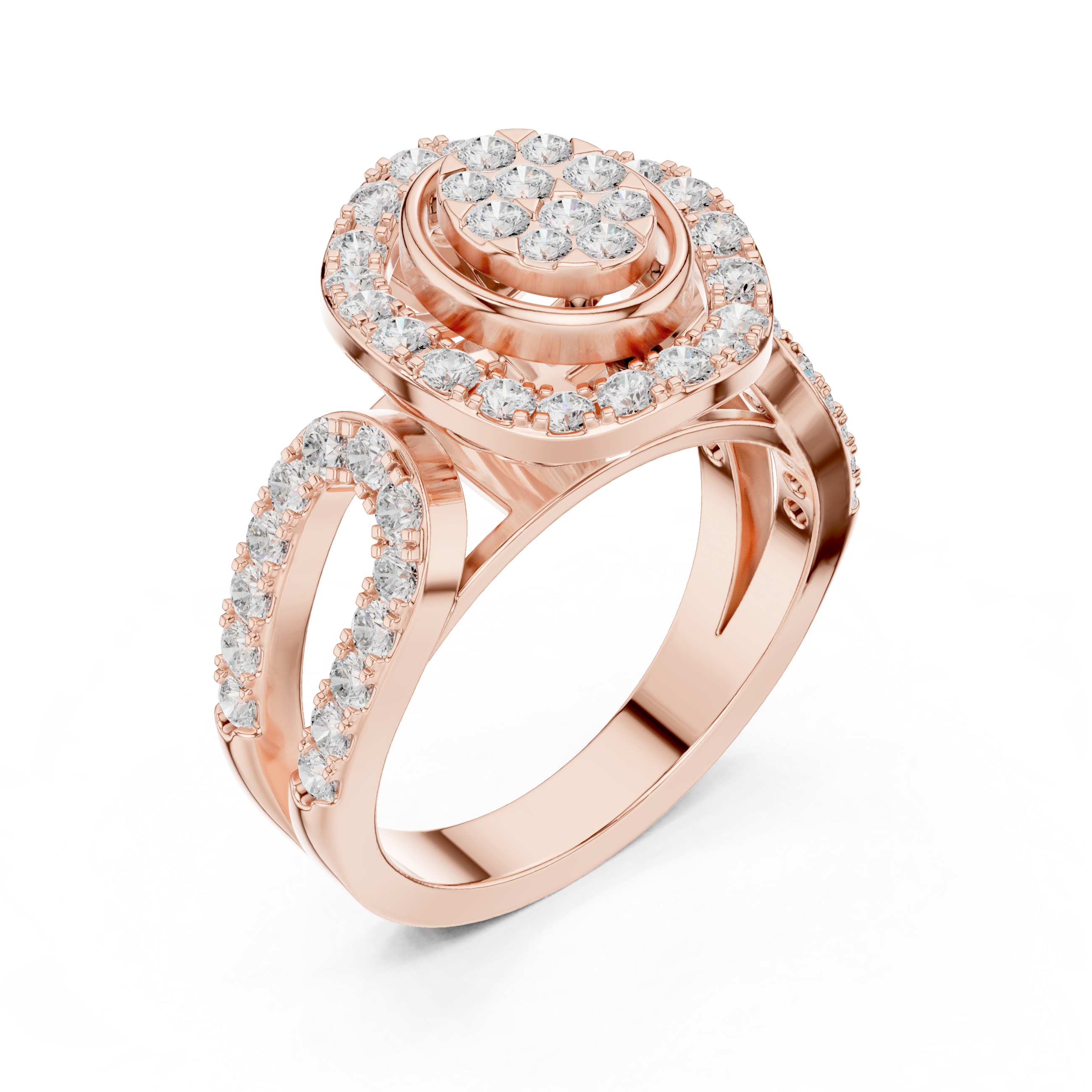 1.04 CT Round Lab Grown Diamond Ring | WOKE