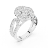 1.04 CT Round Lab Grown Diamond Ring | WOKE
