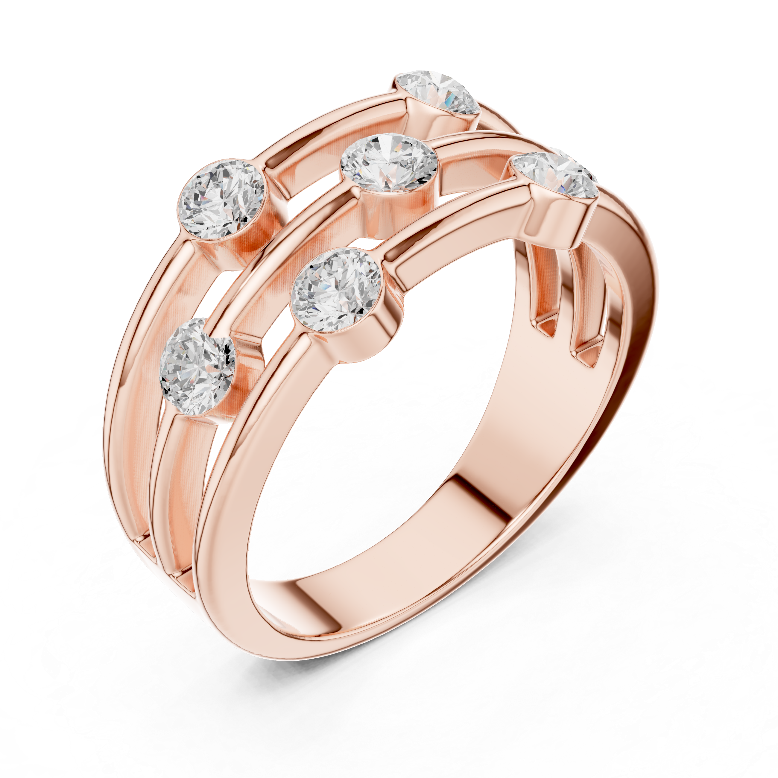 1.071 CT Round Lab Grown Diamond Ring | WOKE