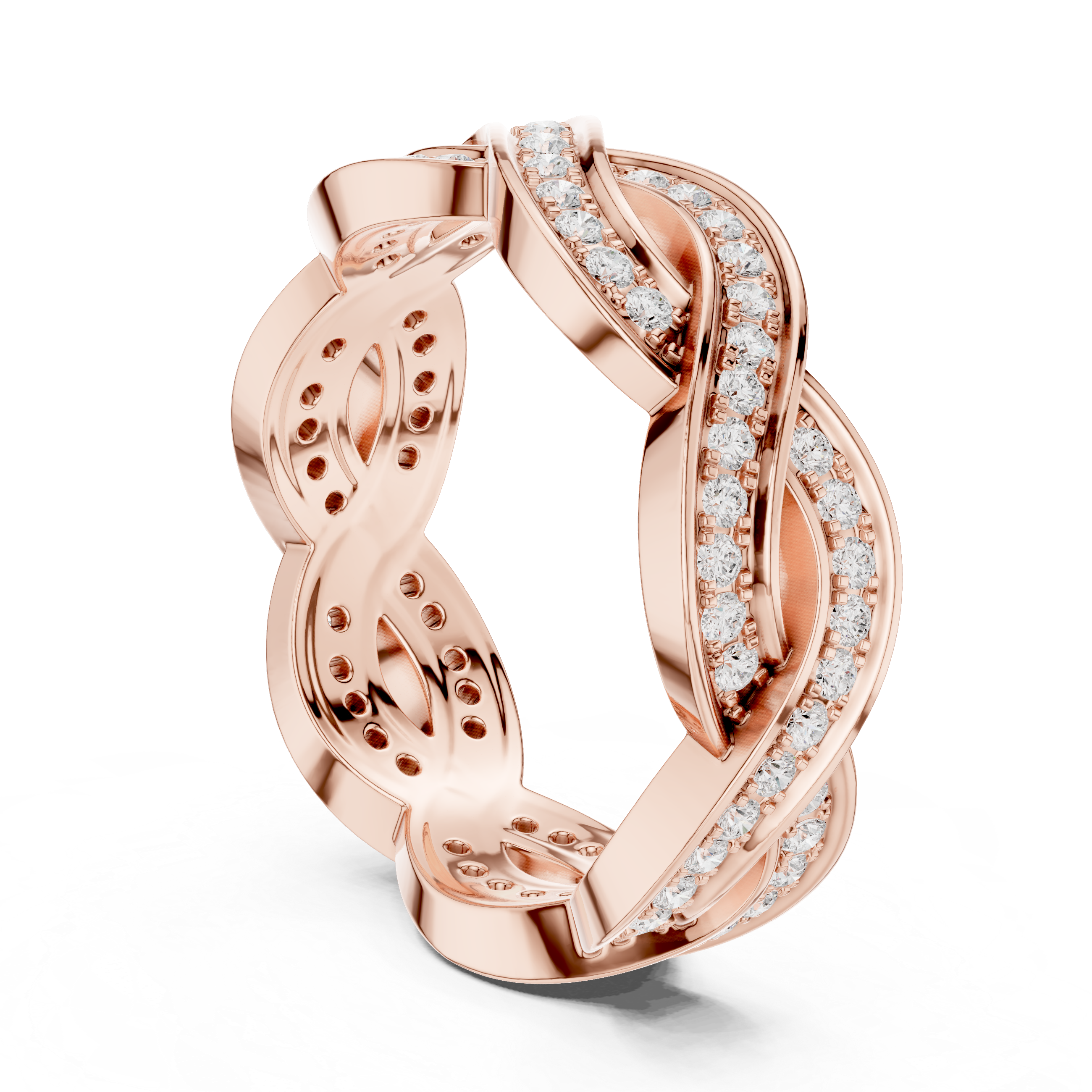 0.84 CT Round Lab Grown Diamond Ring | WOKE