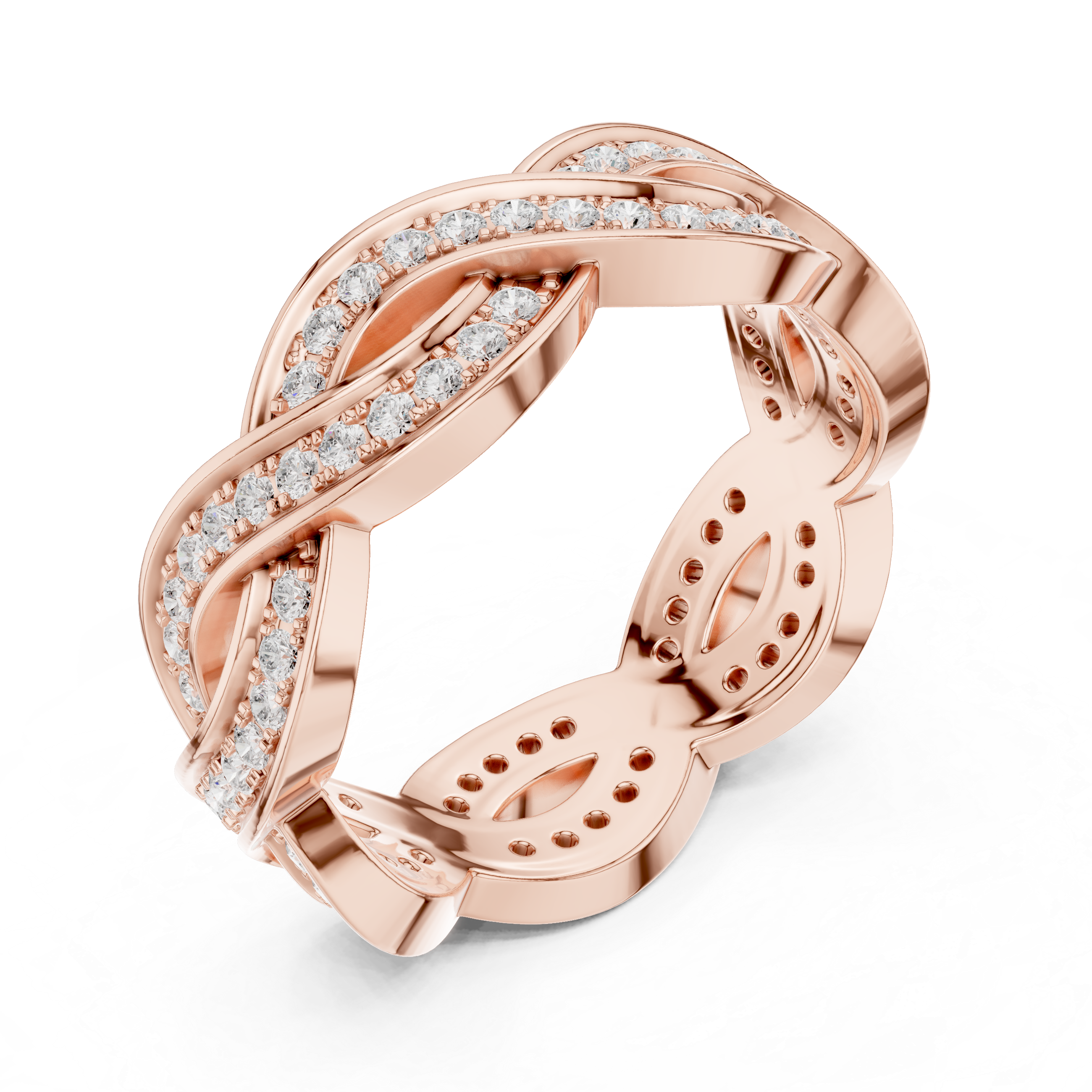 0.84 CT Round Lab Grown Diamond Ring | WOKE