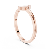 0.015 CT Round Lab Grown Diamond Ring | WOKE