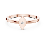 0.015 CT Round Lab Grown Diamond Ring | WOKE